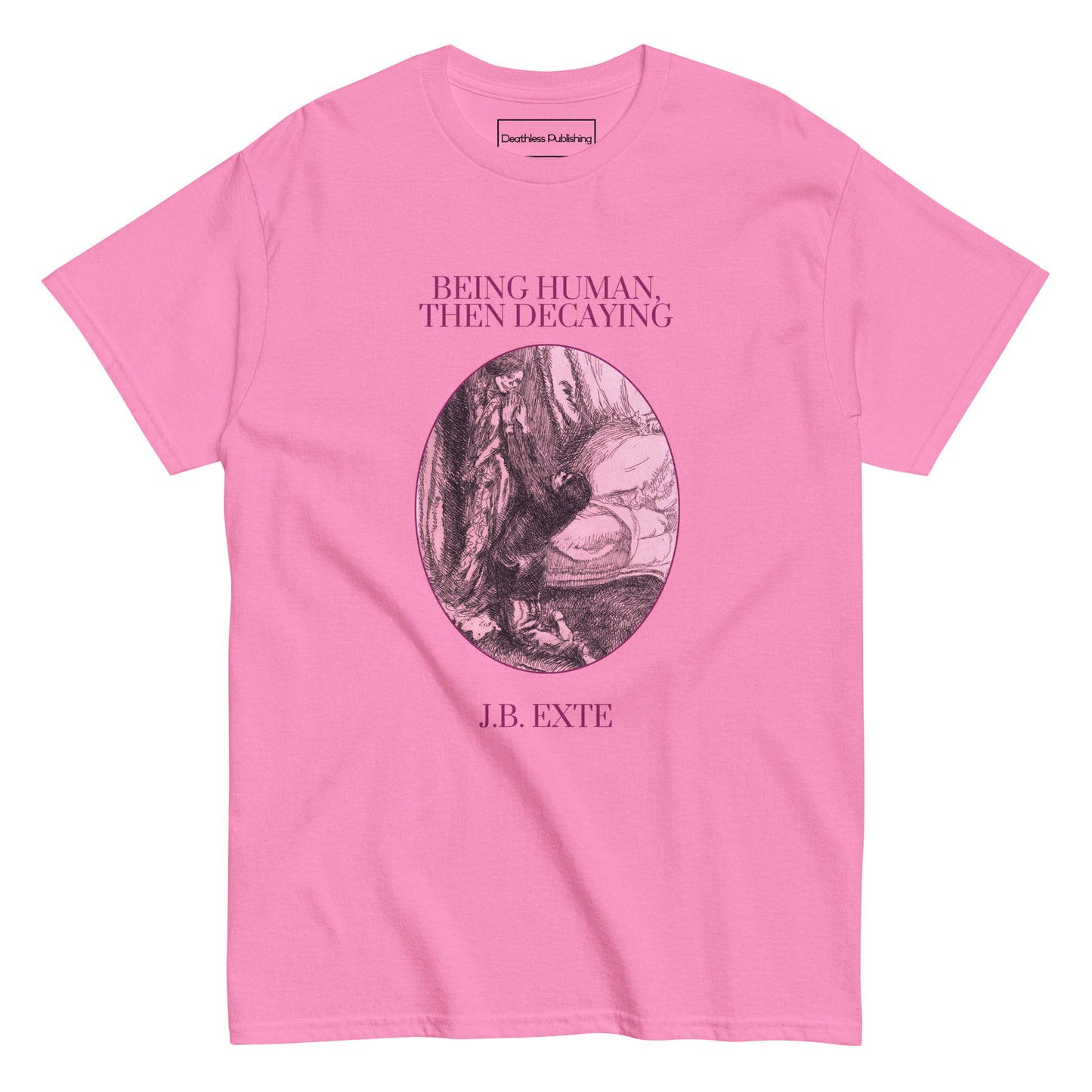 Book Cover Tee - All-Pink Variant - Being Human, Then Decaying